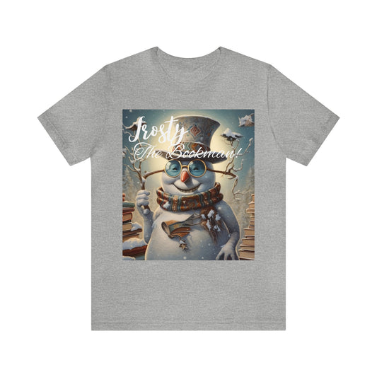 Frosty the Bookman III - Unisex Jersey Short Sleeve Tee