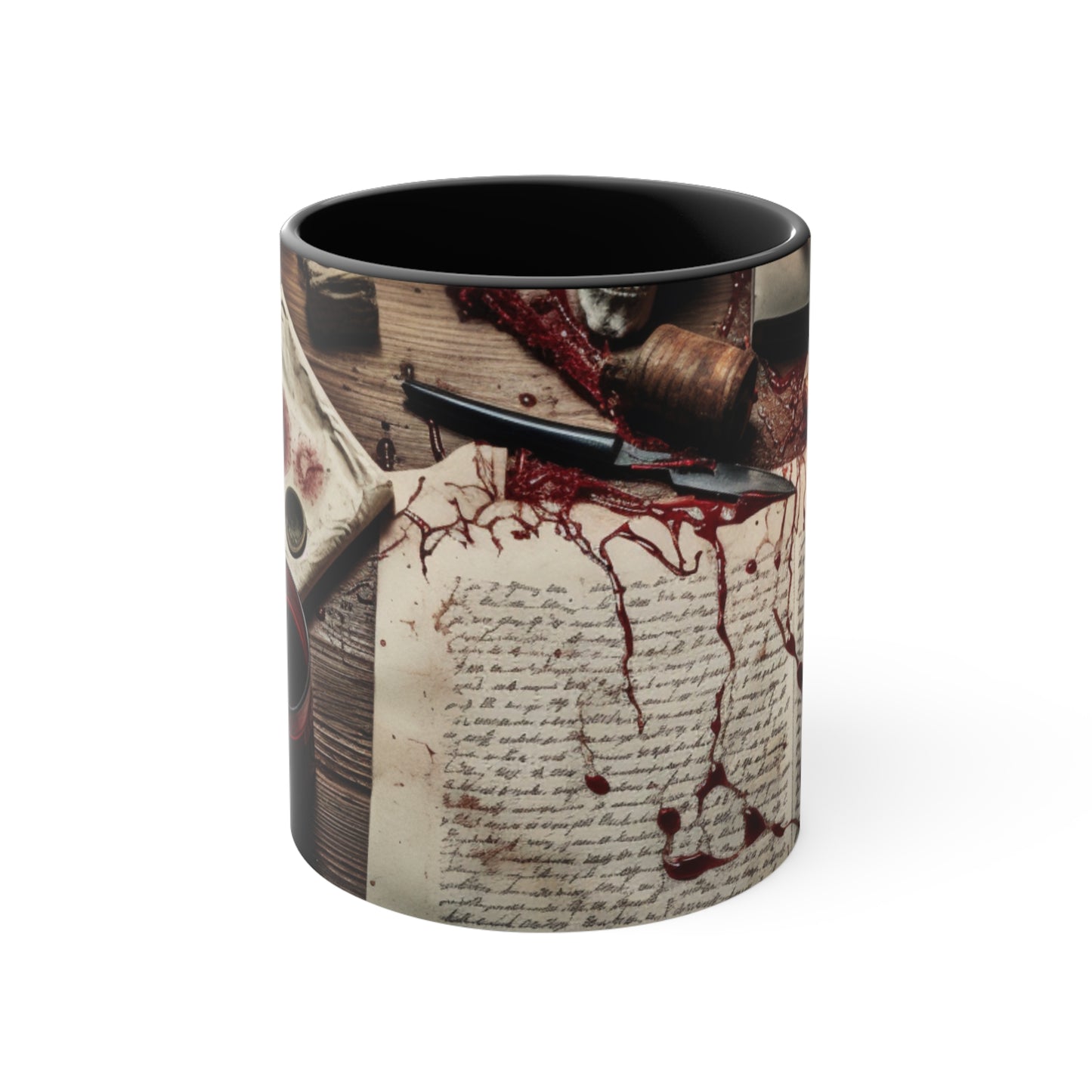 From the Journal of a Murderer - Accent Coffee Mug, 11oz