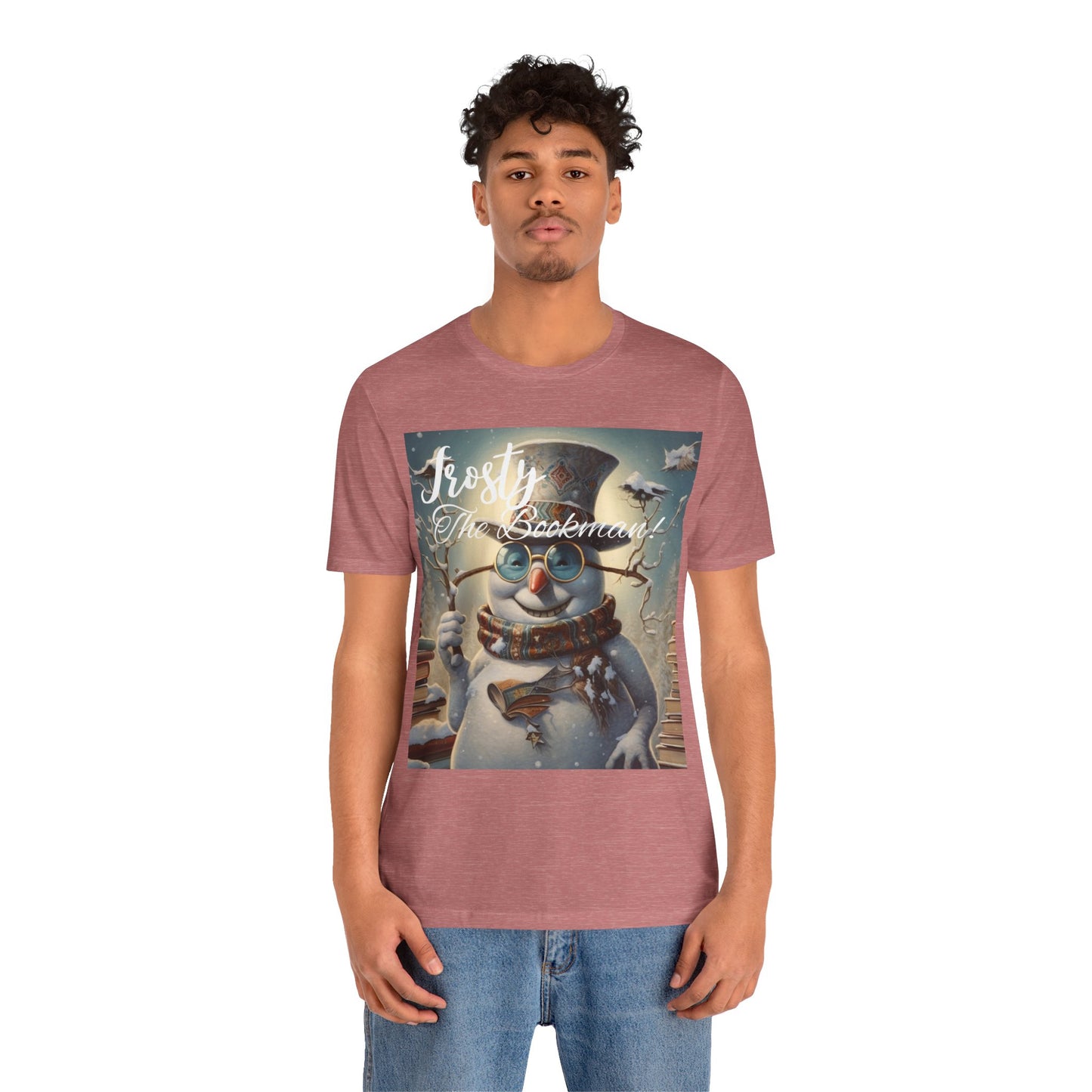 Frosty the Bookman III - Unisex Jersey Short Sleeve Tee