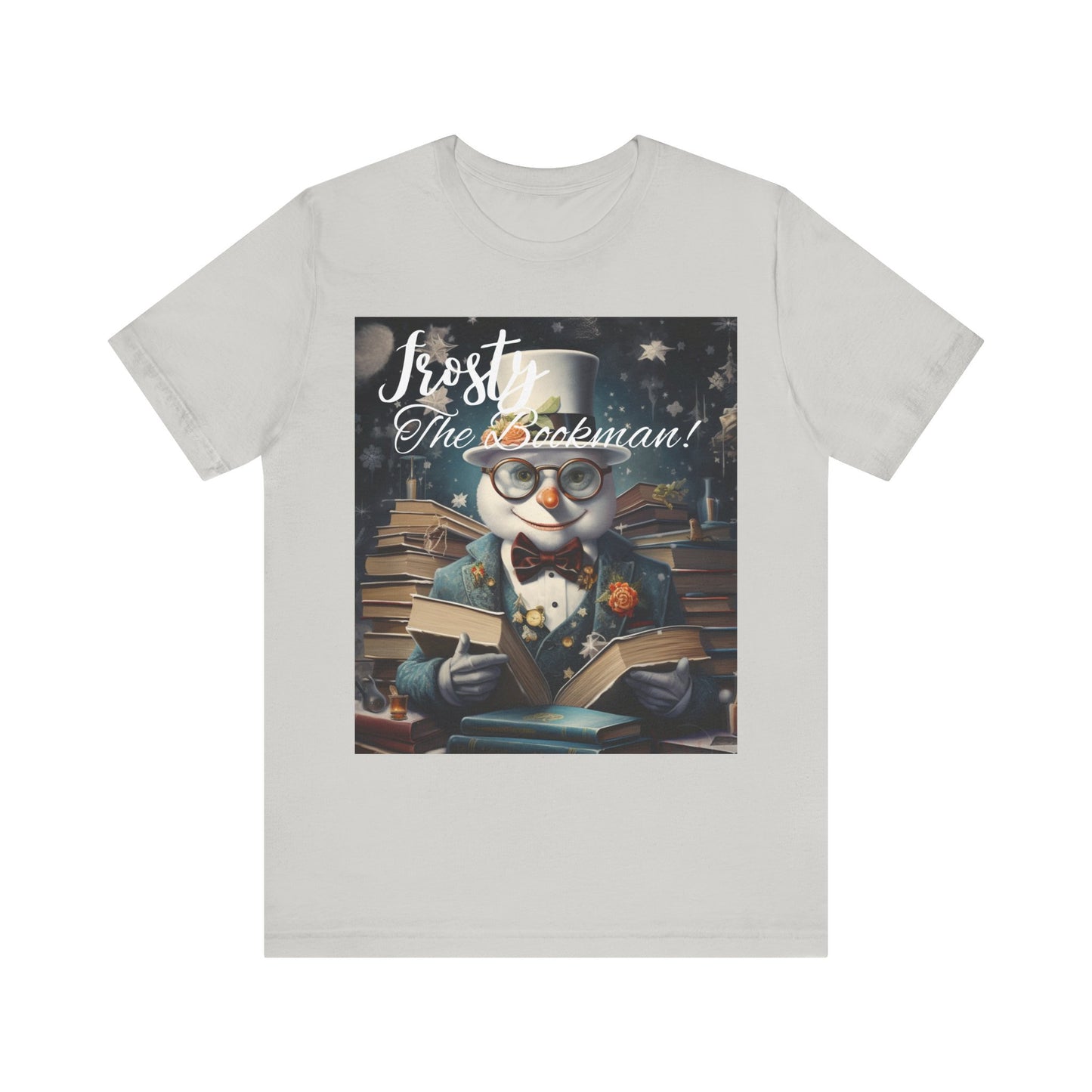 Frosty the Bookman II - Unisex Jersey Short Sleeve Tee