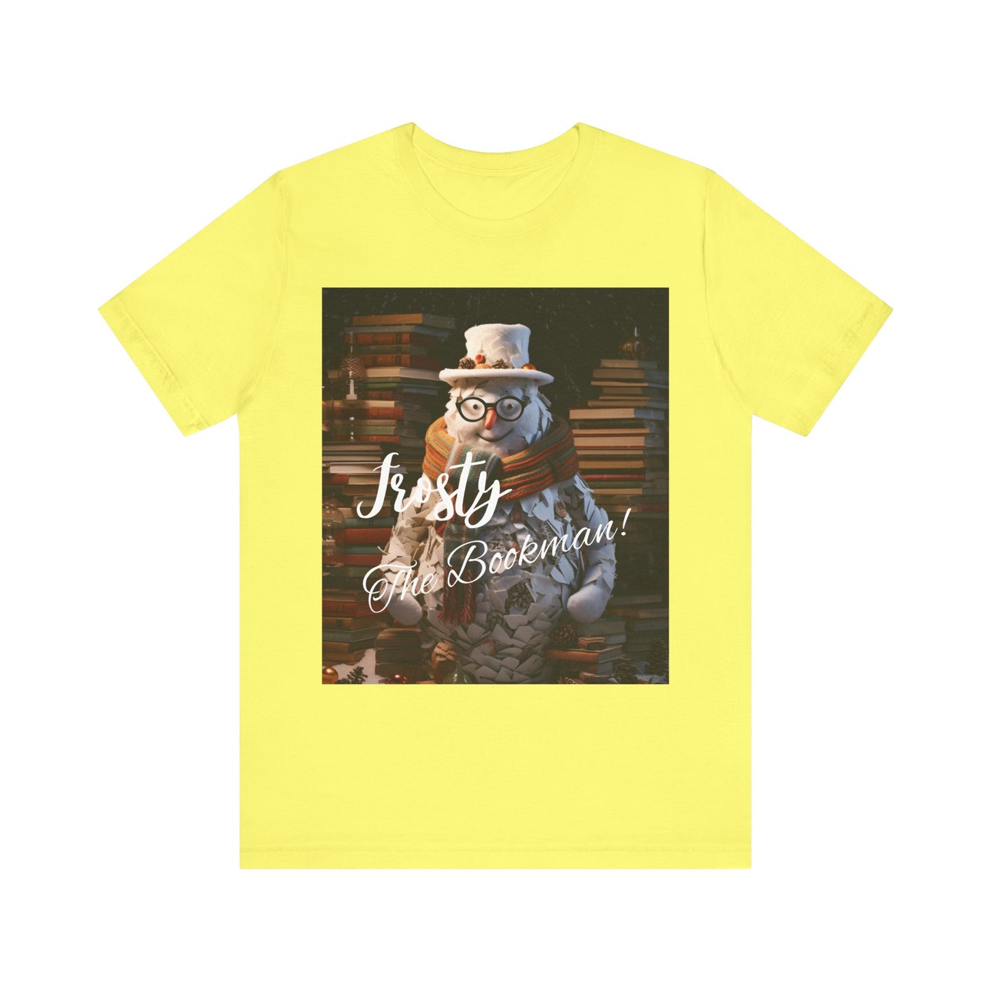 Frosty the Bookman I - Unisex Jersey Short Sleeve Tee
