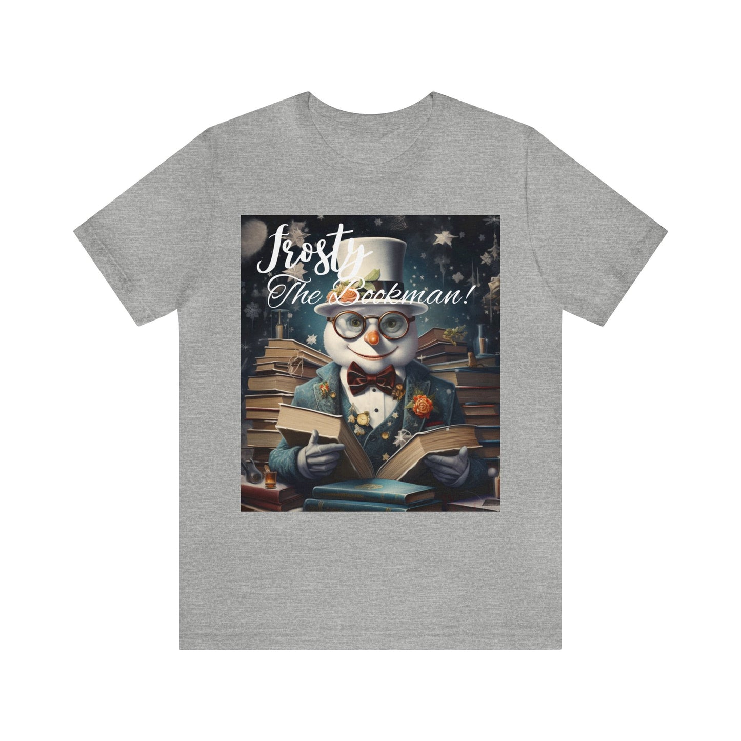 Frosty the Bookman II - Unisex Jersey Short Sleeve Tee