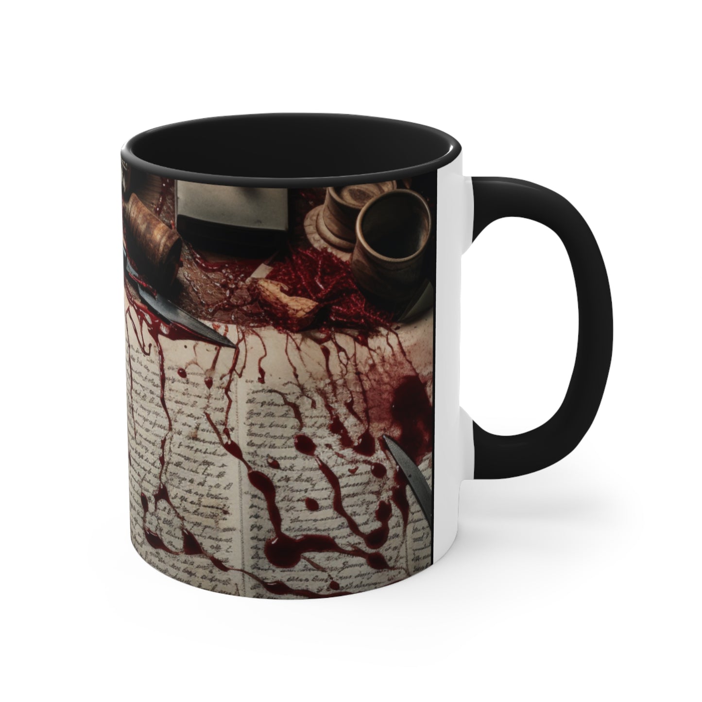 From the Journal of a Murderer - Accent Coffee Mug, 11oz